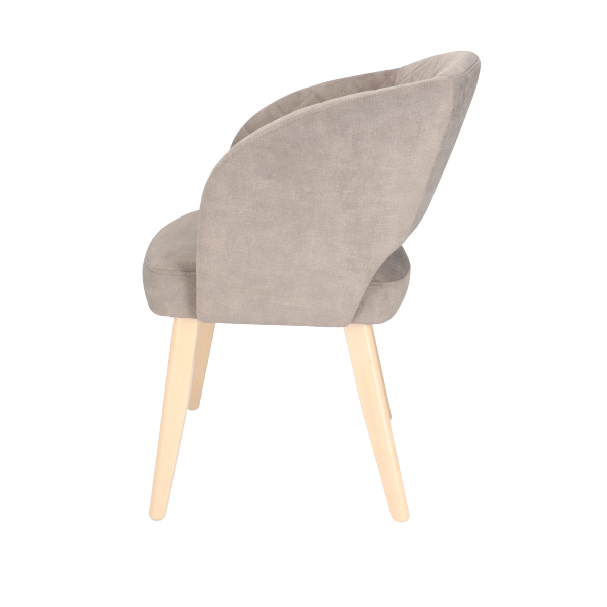 DN AMANDA  Grey, Taupe classic Upholstered indoor bar stool